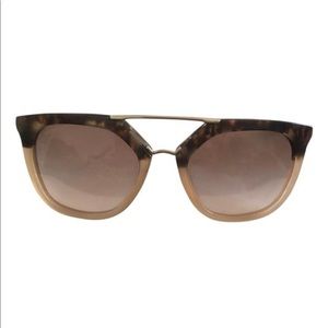 Prada Tortoise and Gold Cinema Geometric Spr 13q